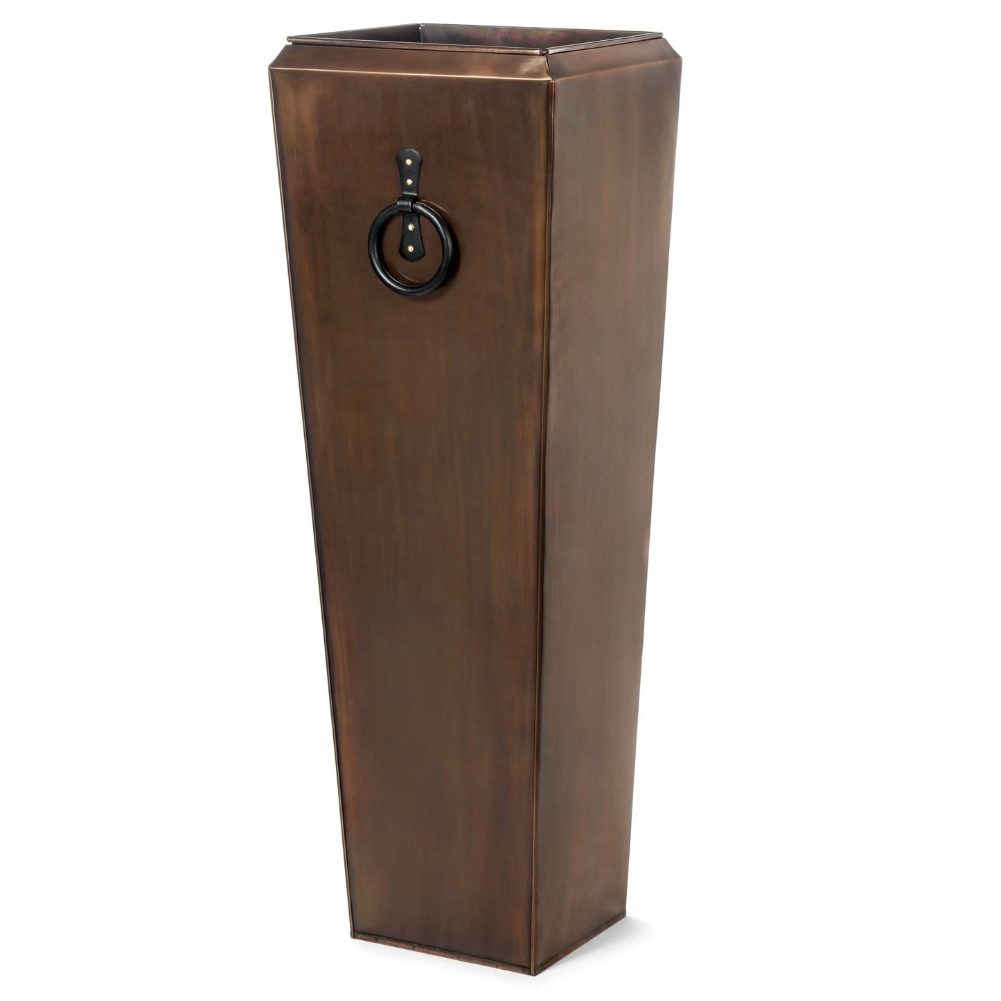 H Potter Planter Tall Copper Handmade Decorative Indoor Outdoor Garden Flower Container for Entryway Front Door Decor