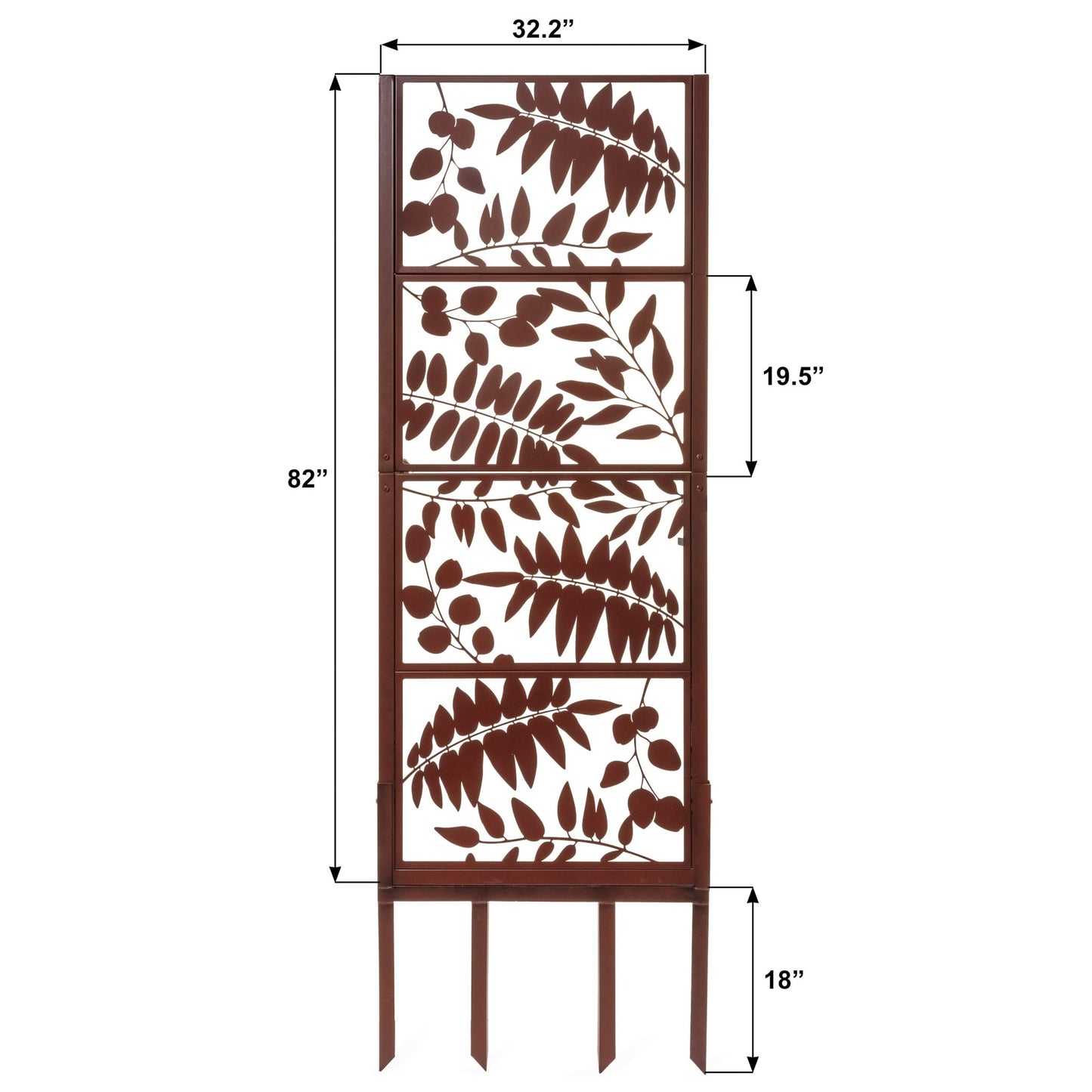 H Potter Garden Trellis Privacy Screen: Climbing Plants, Outdoor Patio, Decorative Metal Panel