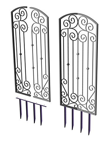 H Potter Trellis Garden Metal Iron Screen Yard Wall Art Wrought Iron Climbing Plants