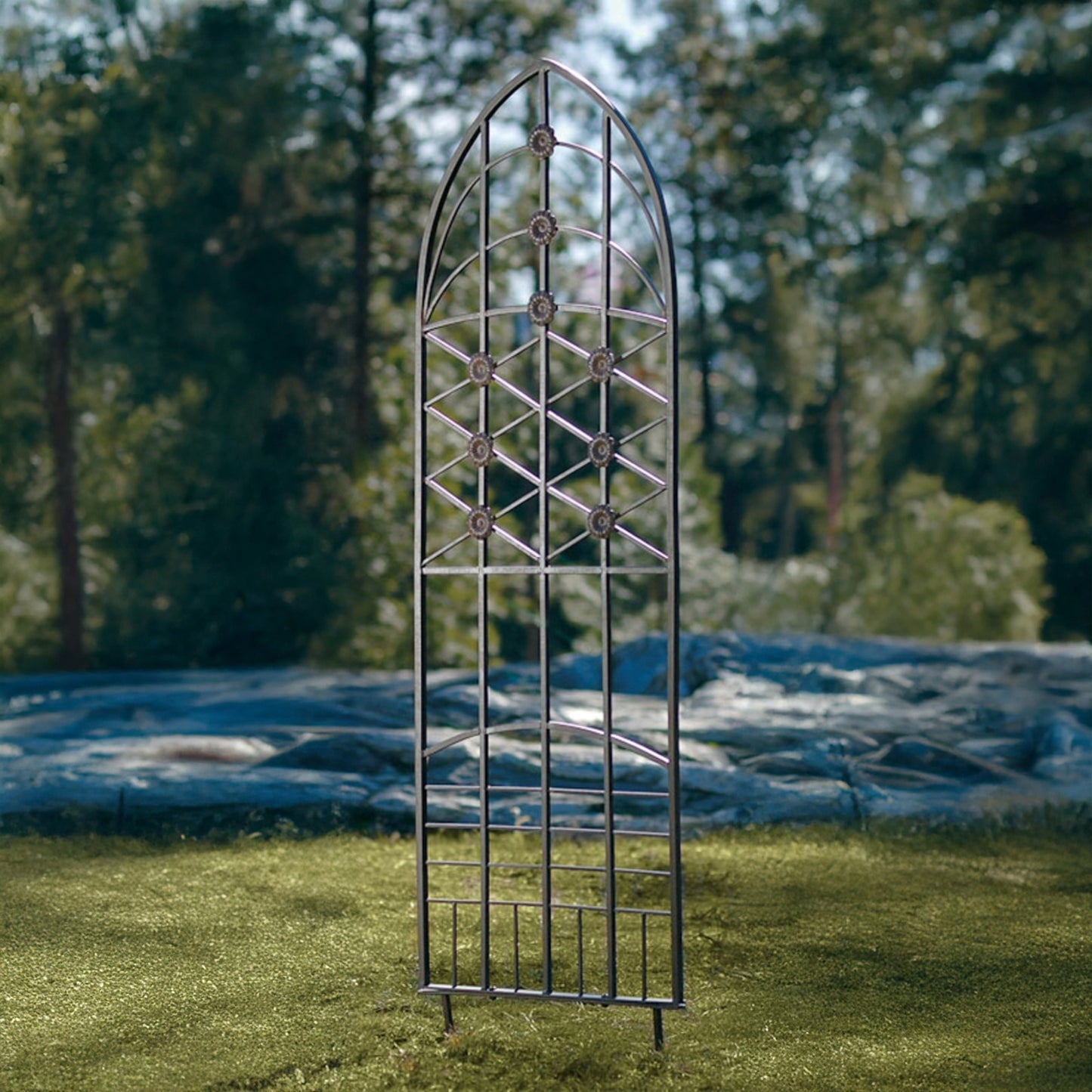 H Potter Mission Iron Metal Trellis Yard Art
