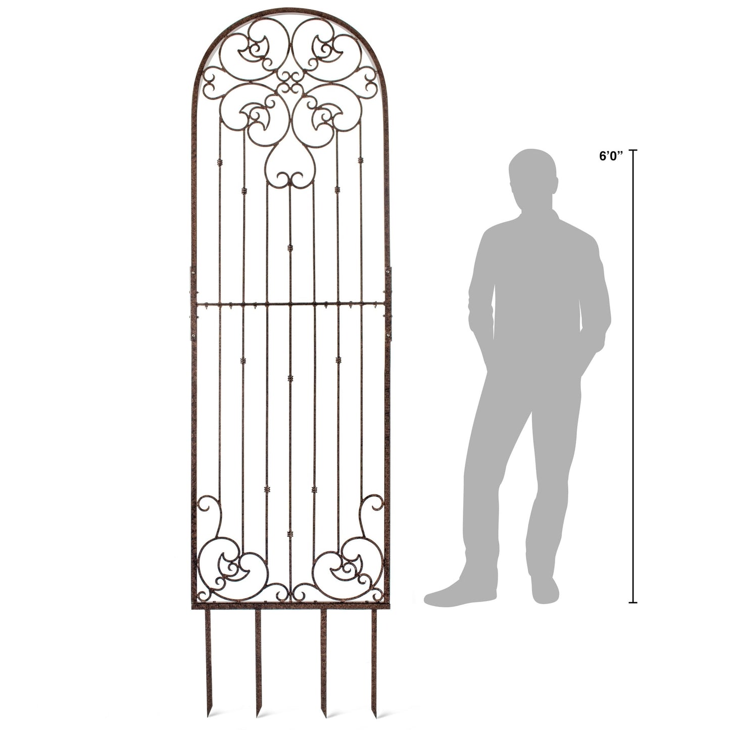 H Potter Trellis 8 ft Wrought Iron Ornamental Metal Garden