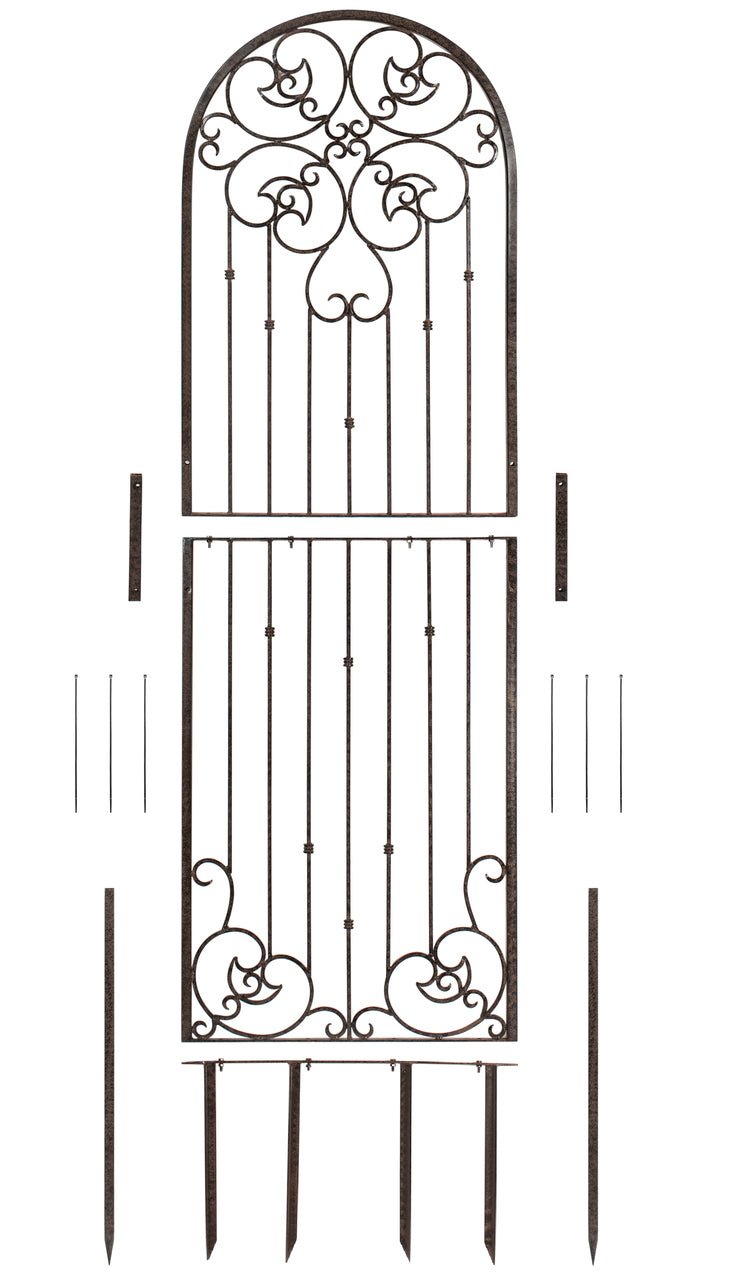 H Potter Trellis 8 ft Wrought Iron Ornamental Metal