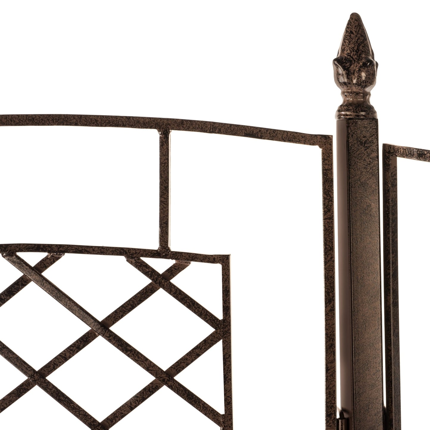 H Potter Large Three Panel Garden Screen Wrought Iron Trellis