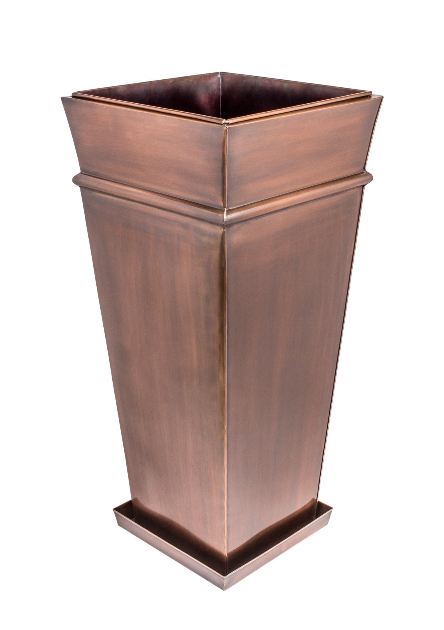 H Potter Outdoor Planter Indoor Flower Pot for Patio Deck Garden Porch Entryway Metal container Landscape Decor