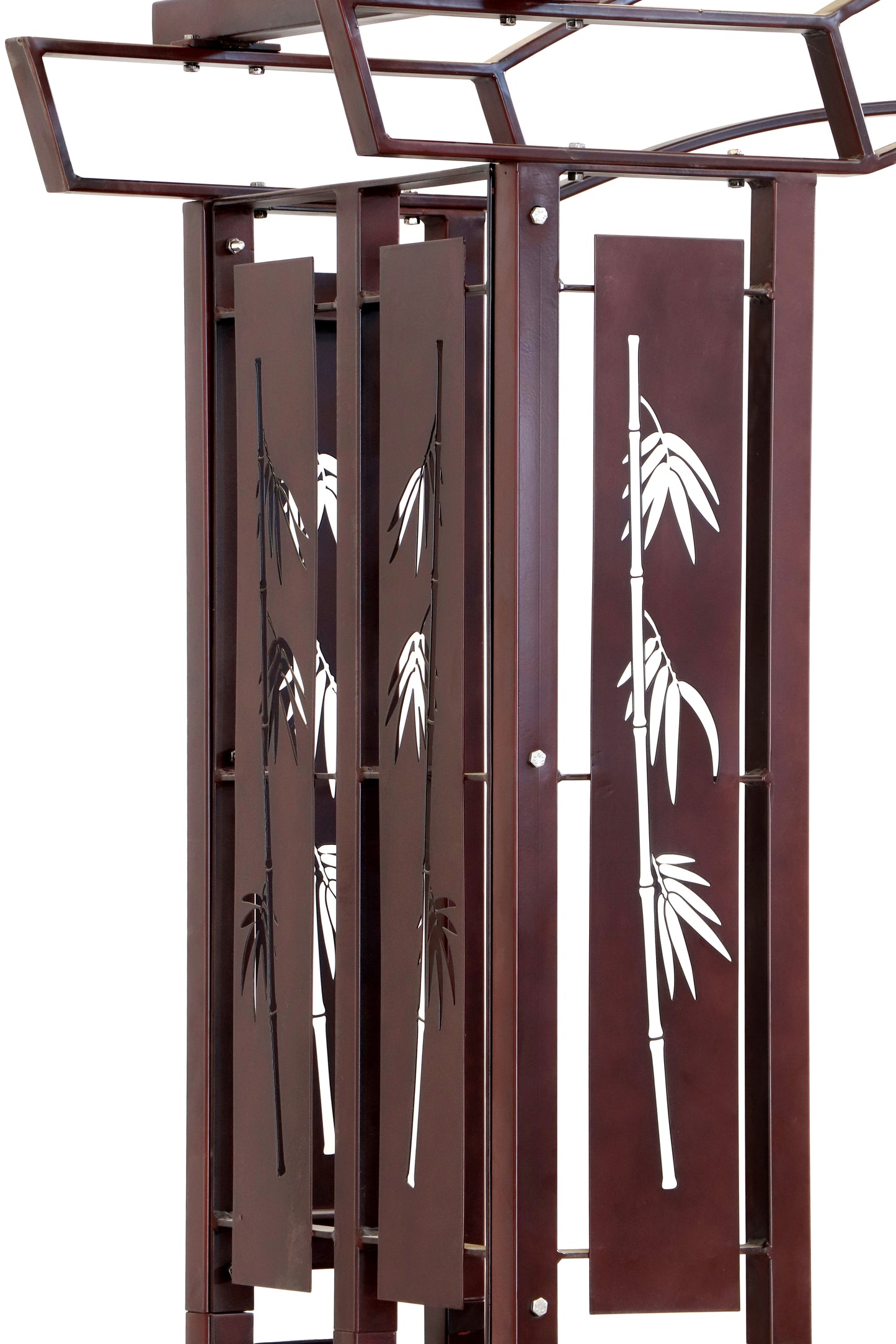 Large Bamboo Garden Arbor Trellis Arch Iron by H Potter