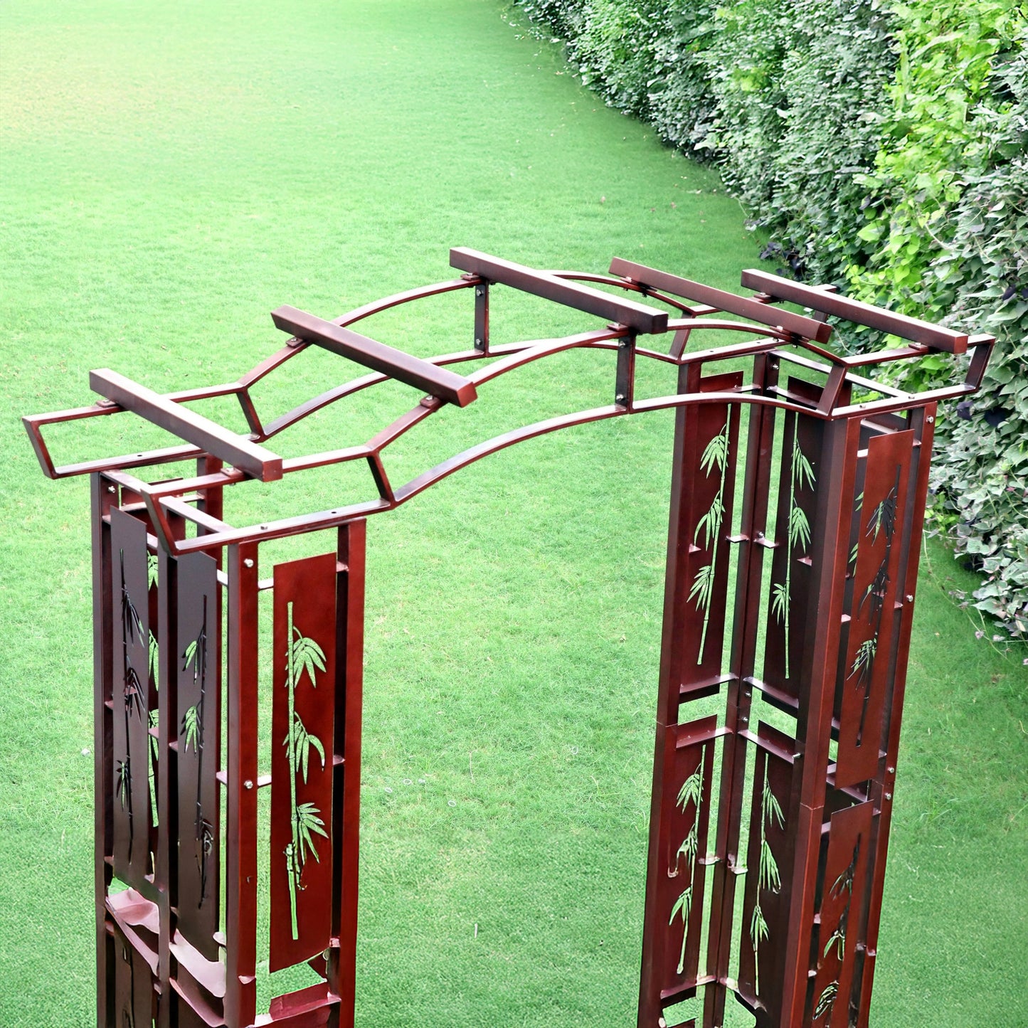 Large Heavy Duty Garden Arbor Trellis Arch Iron by H Potter