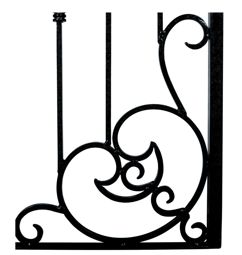 H Potter Garden Trellis Wrought Iron Heavy Scroll Metal Decoration Landscape Backyard Yard Art Structure for Climbing Plants