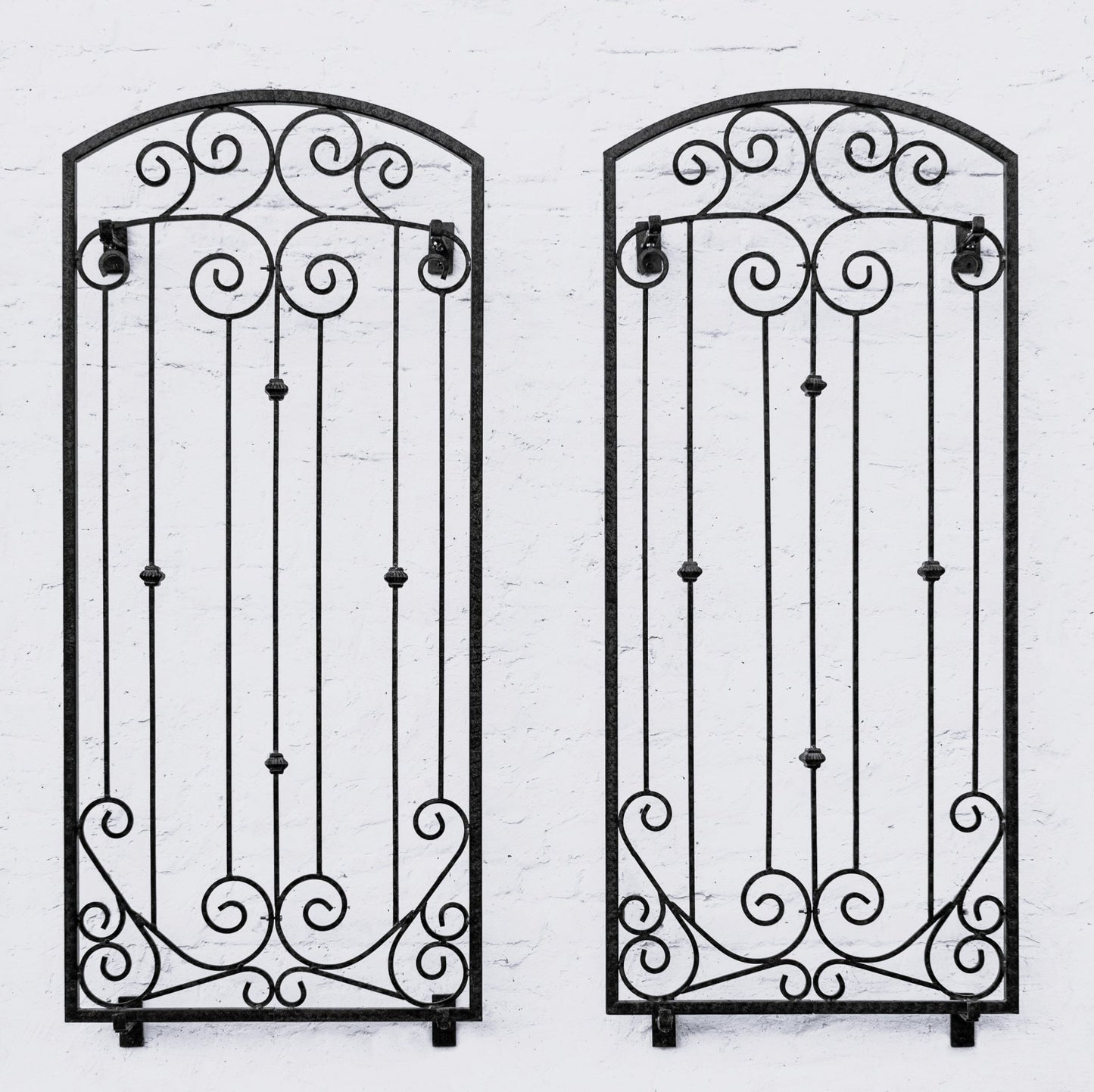 H Potter Garden Trellis Wrought Iron Heavy Scroll Metal Decoration Landscape Backyard Yard Art Structure for Climbing Plants