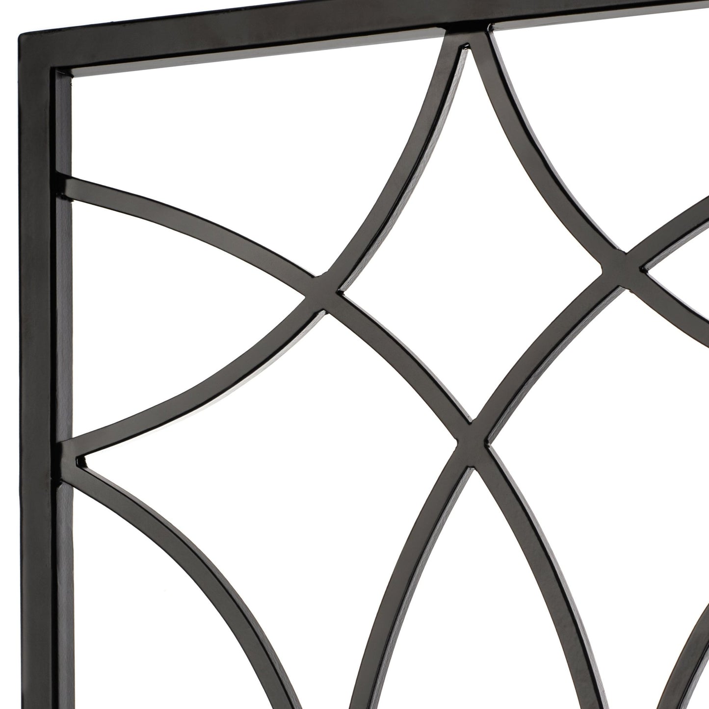 H Potter Tall Garden Trellises in Black Finish Set of 3 Metal Yard Art