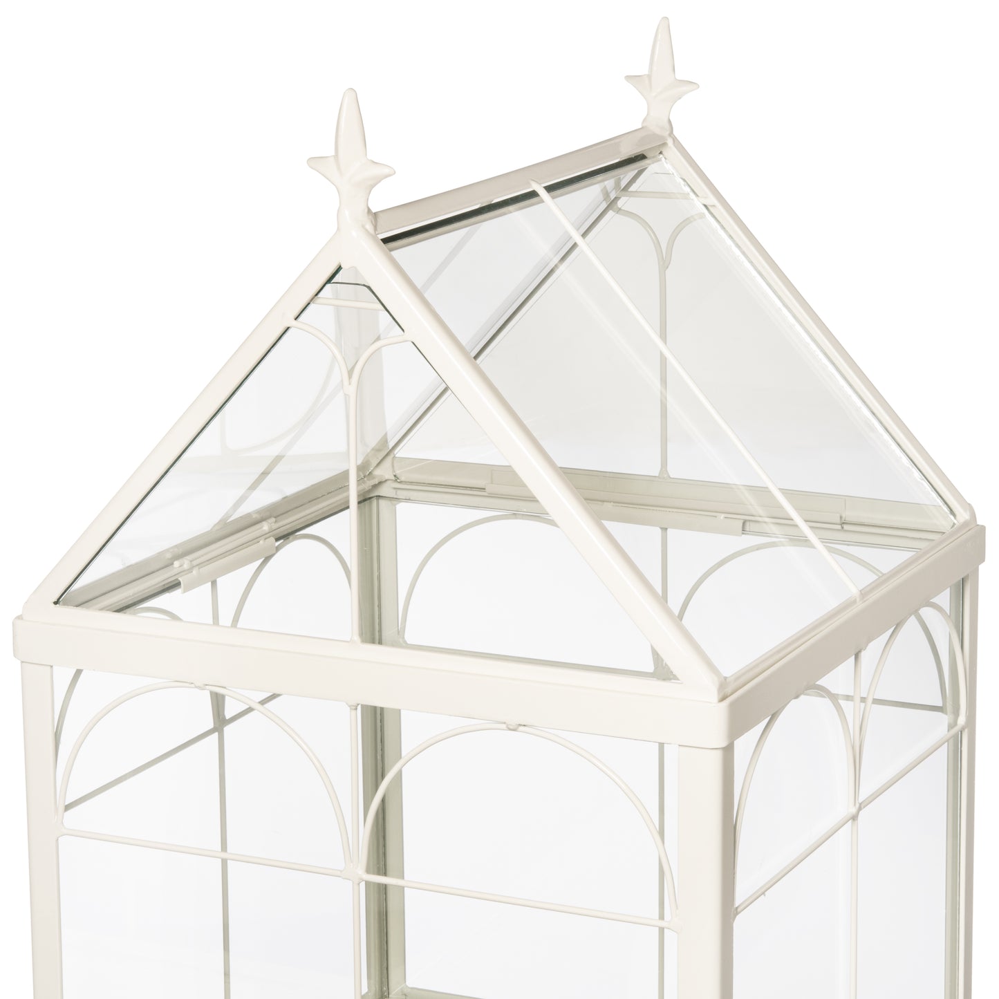 H Potter Square Freestanding Wardian Case Terrarium - Glass Plant Container - Tall Orchids Christmas Valentine Mothers Day