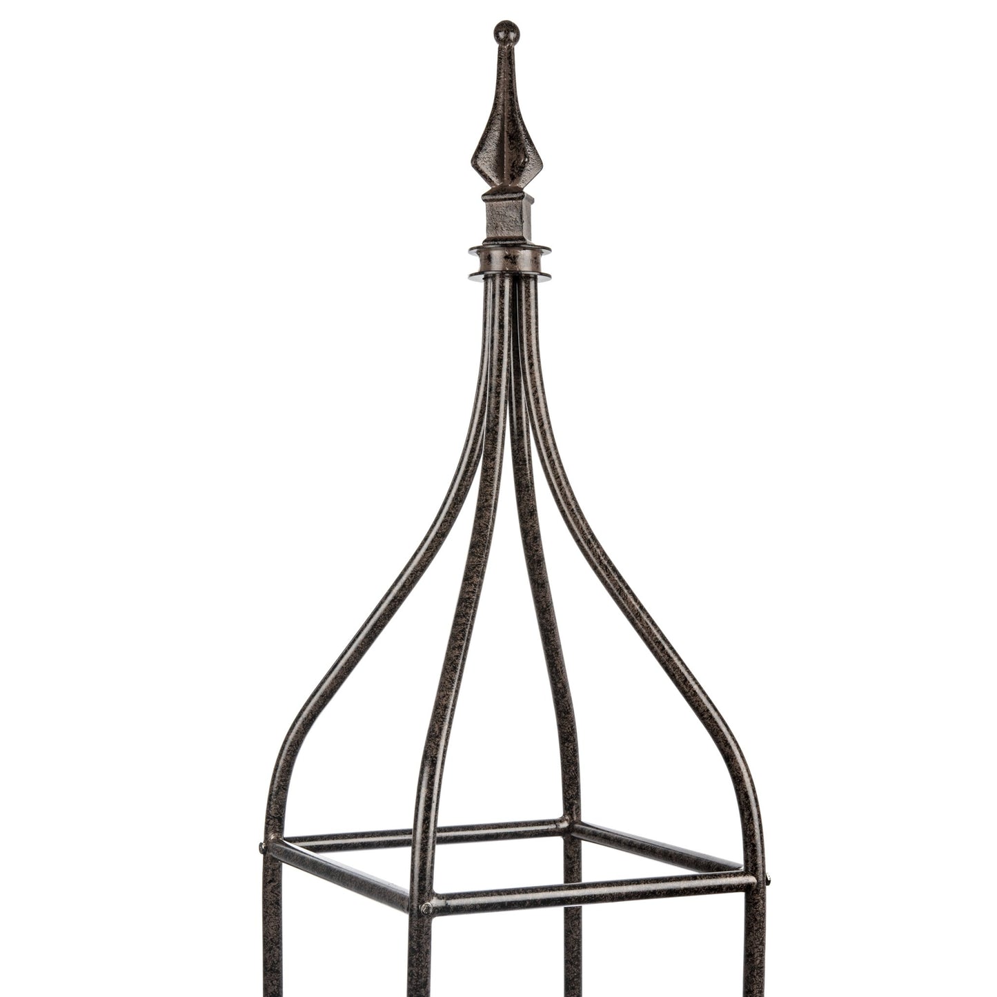 H Potter Metal Obelisk Garden Trellis for Climbing Plants Architectural Structure Backyard Landscaping