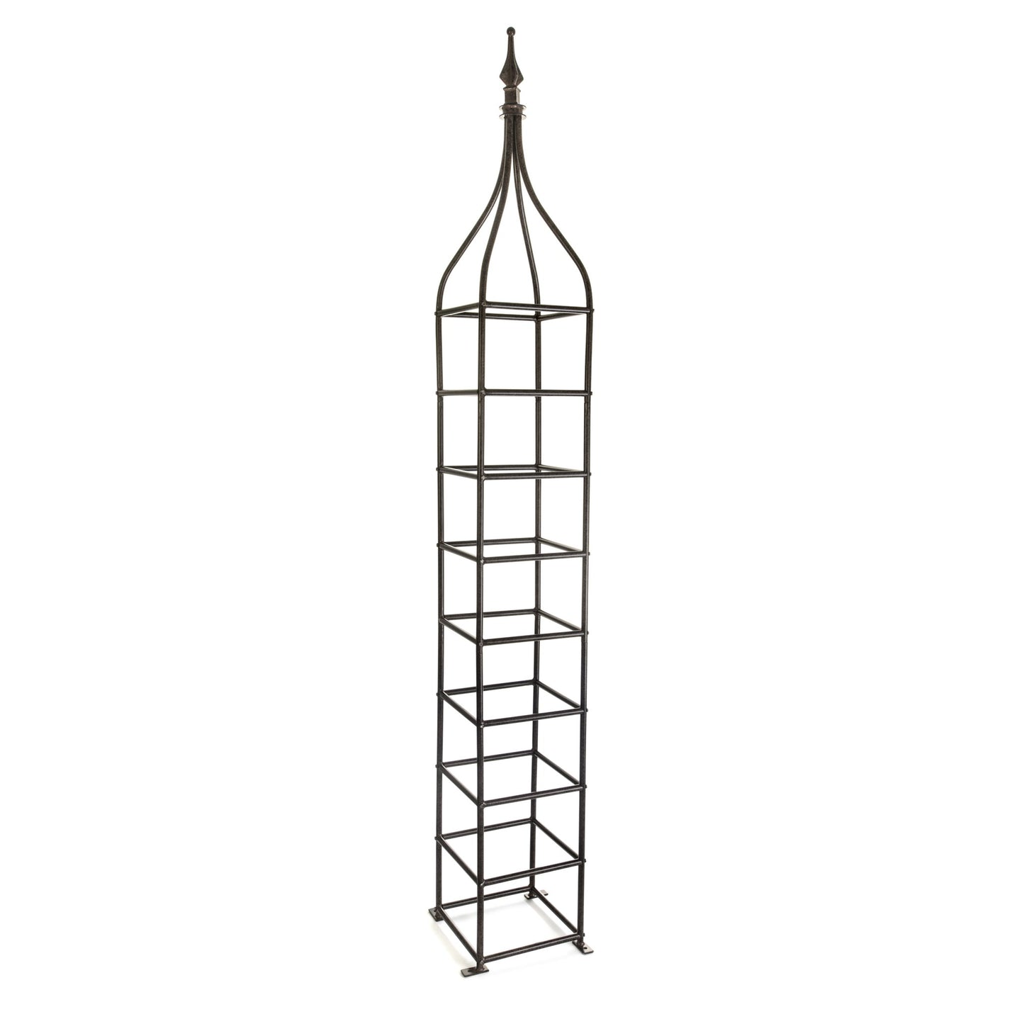 H Potter Metal Obelisk Garden Trellis for Climbing Plants Architectural Structure Backyard Landscaping