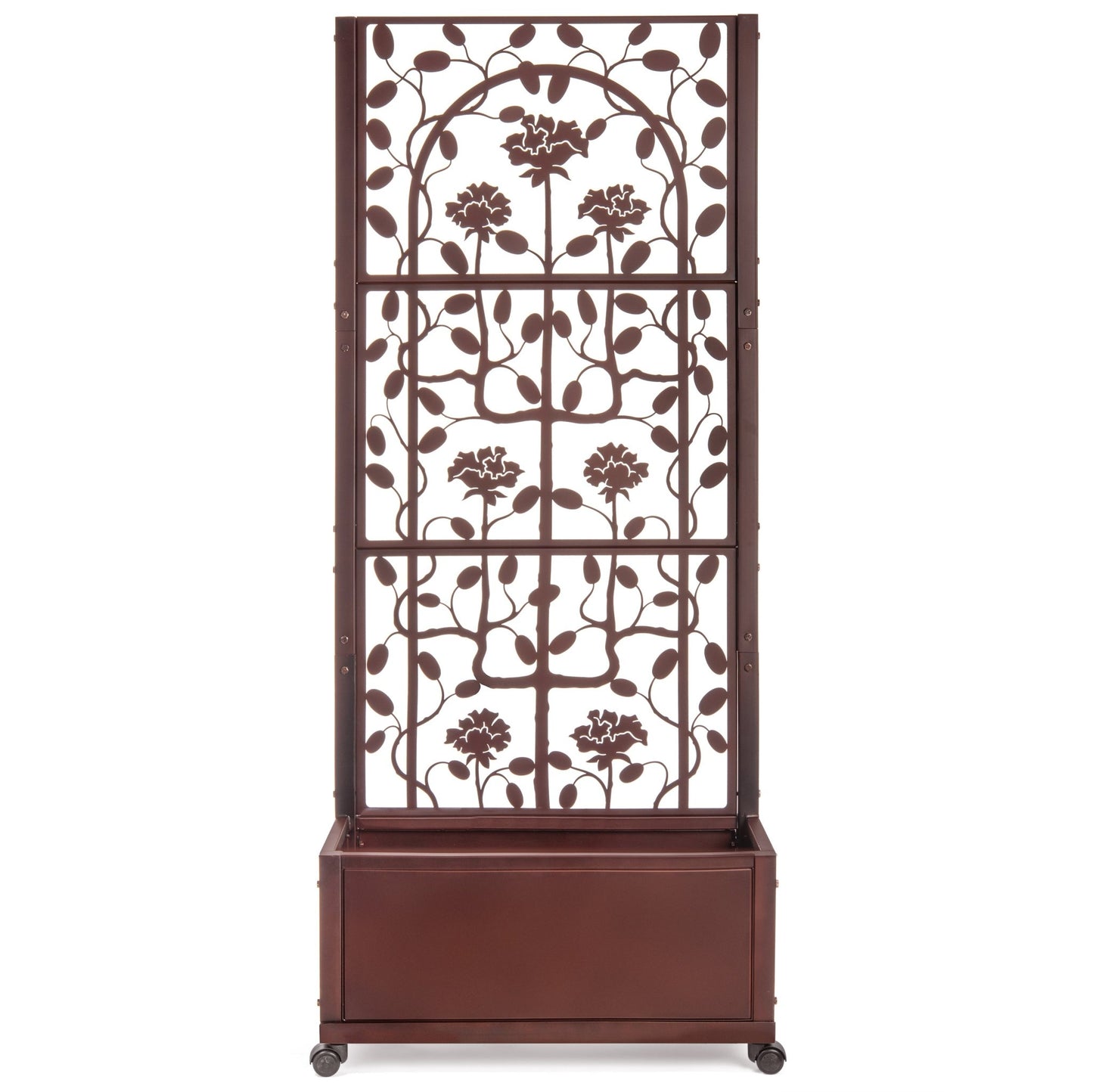 H Potter Rose Trellis Planter Privacy Screen for Patio Deck Balcony
