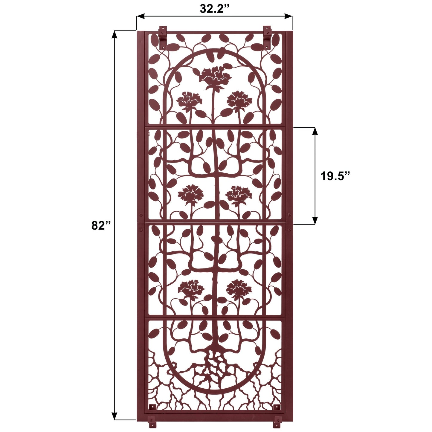 H Potter Wall Trellis Decorative Privacy Screen for Climbing Plants Outdoor/Indoor Metal Art Panel