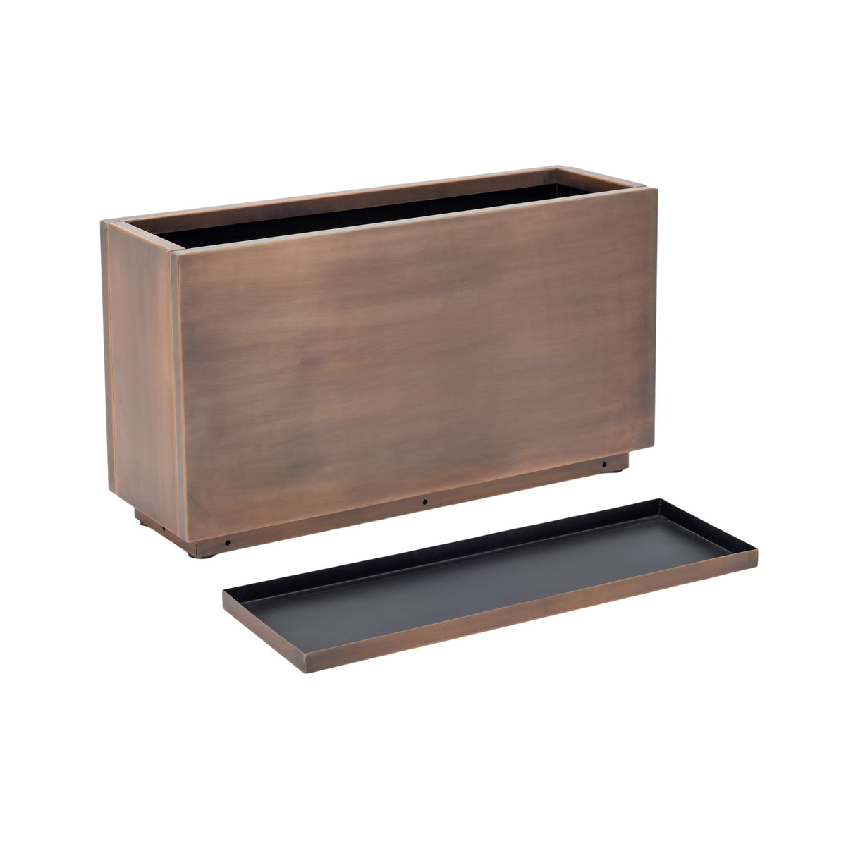 Warehouse Deal – H Potter Ashbury 32" Rectangular Antique Copper Planter