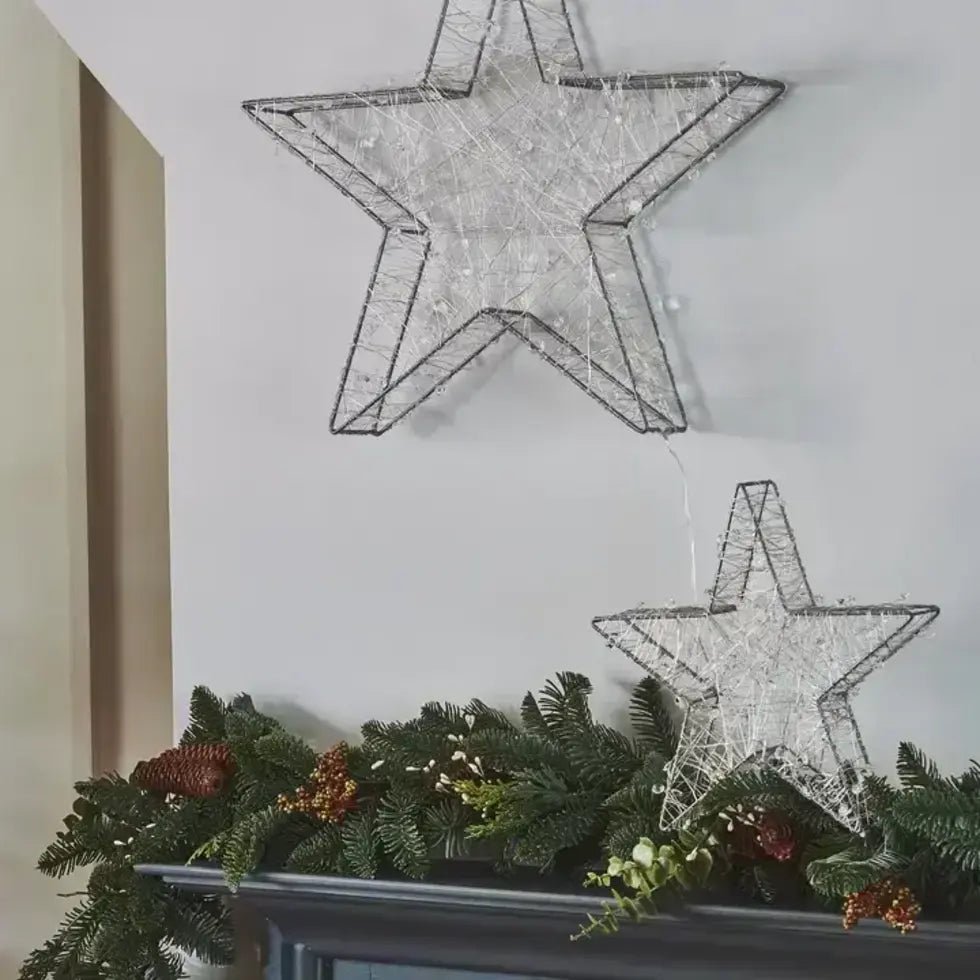 H Potter Galaxy Star – Flickering LED Star Light - Battery Operated - Copper or Silver