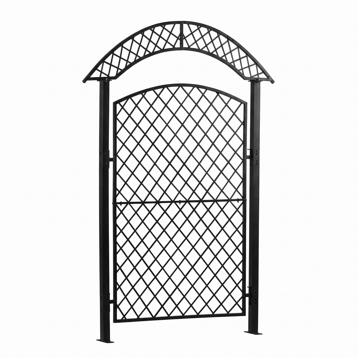 H Potter Savannah Garden Trellis – 85" Large Black Freestanding Screen