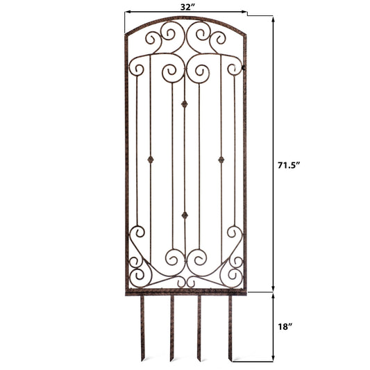 Dimensions—H Potter wall trellis height/width for backyard landscape, patio, deck, or porch installs