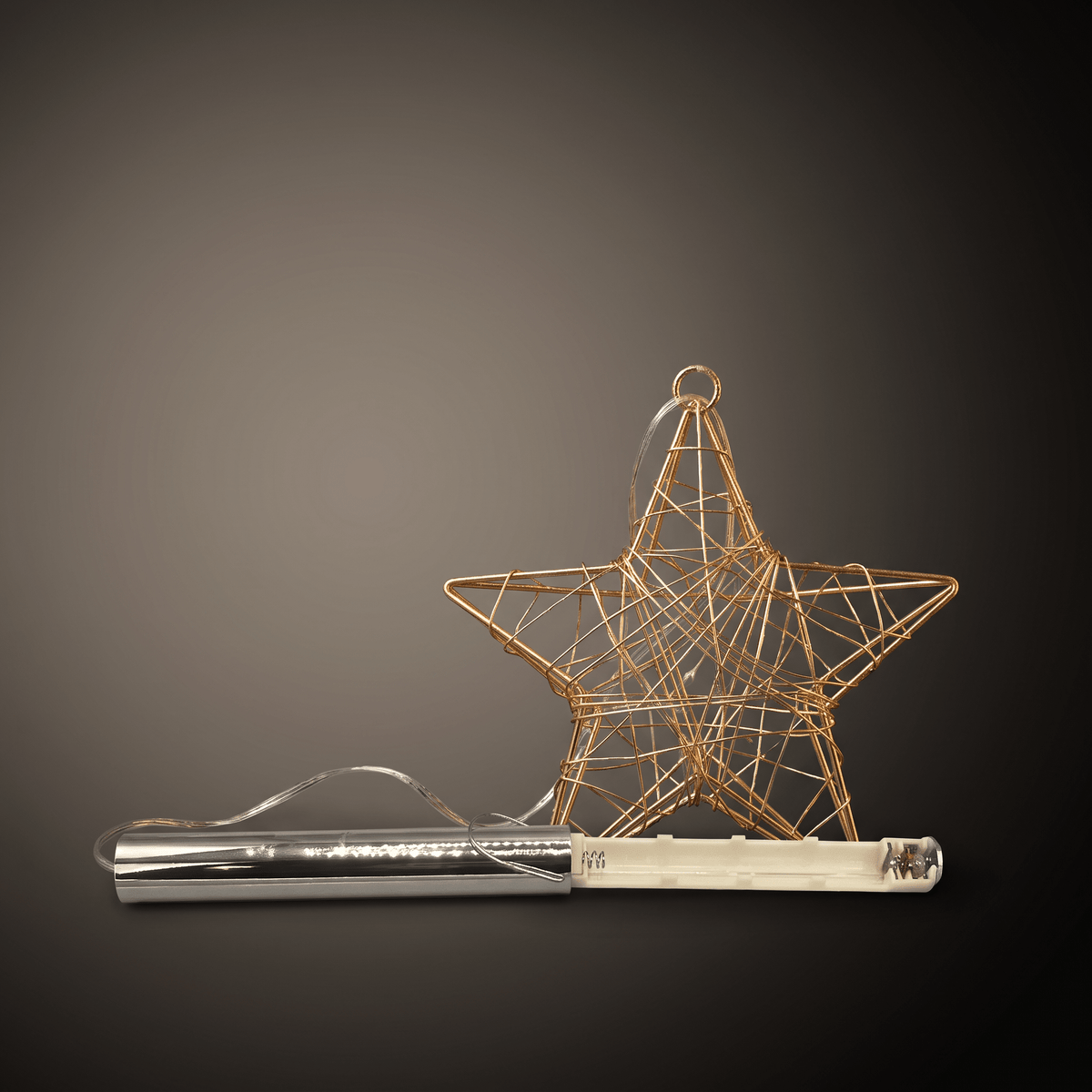 h potter hanging evening star led ornament with battery operated timer