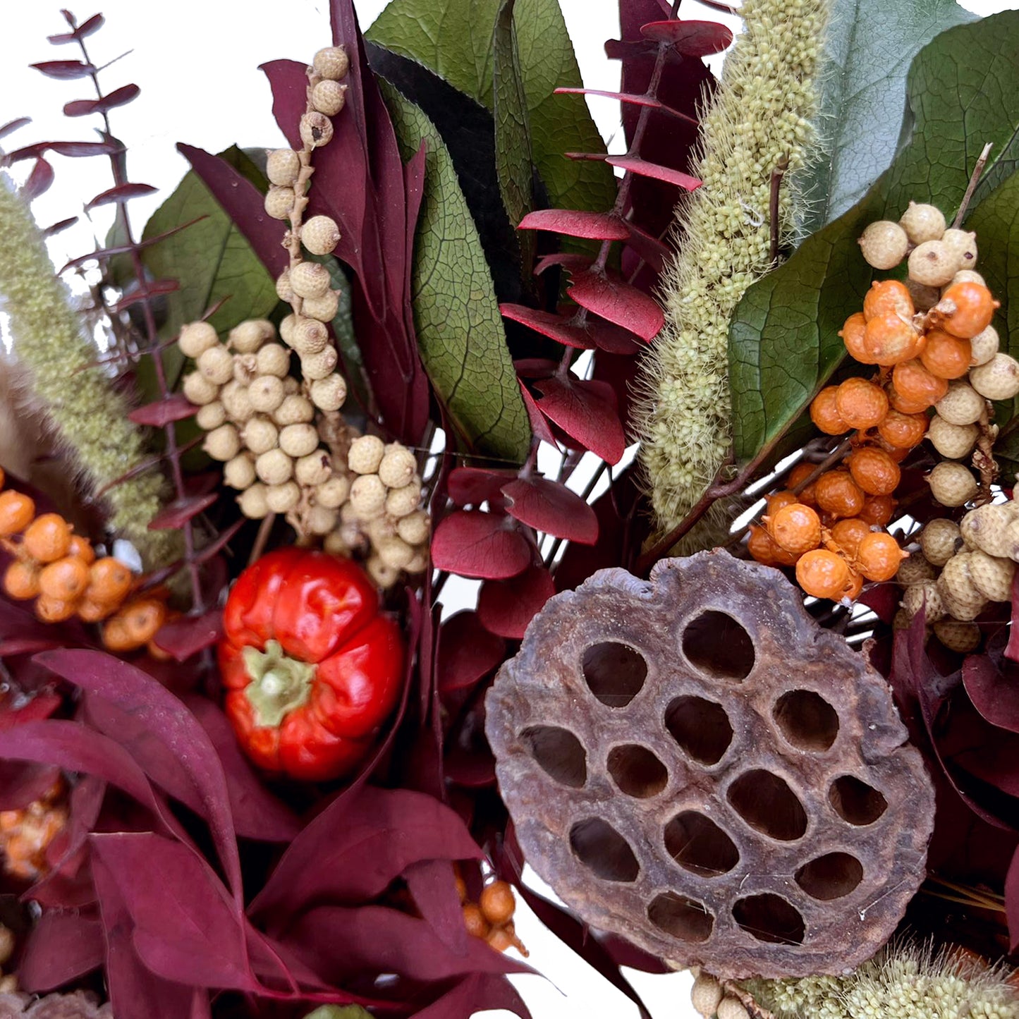 h potter twilight wreath close up view