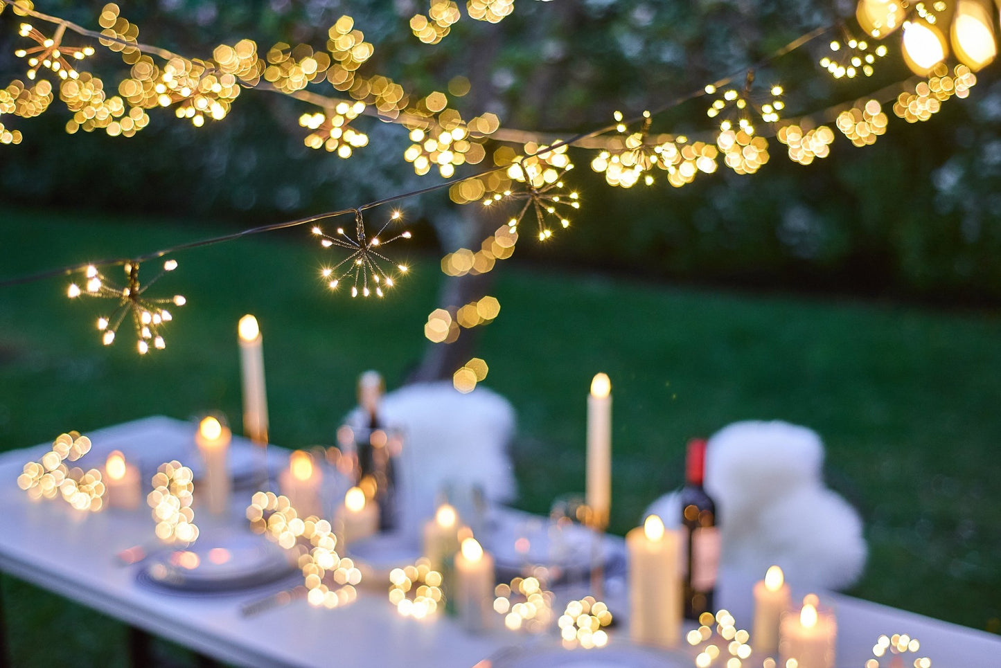h potter sparkle light string in outdoor party