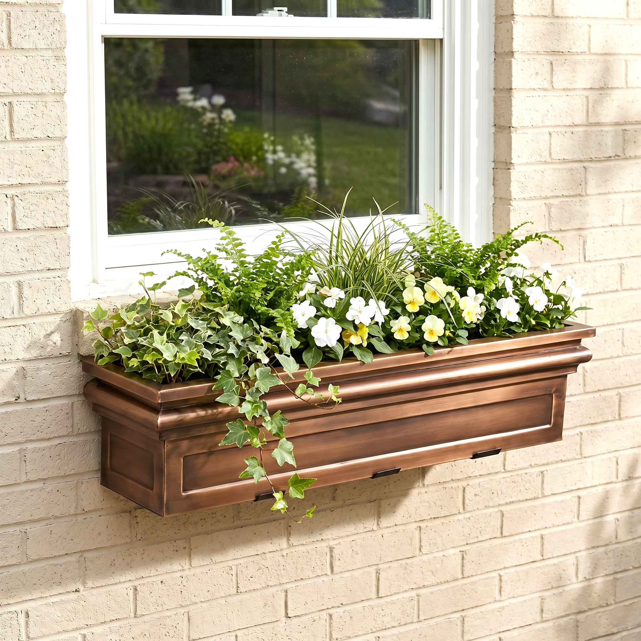 exterior window box planters 36-Inch Williamsburg Window Box
