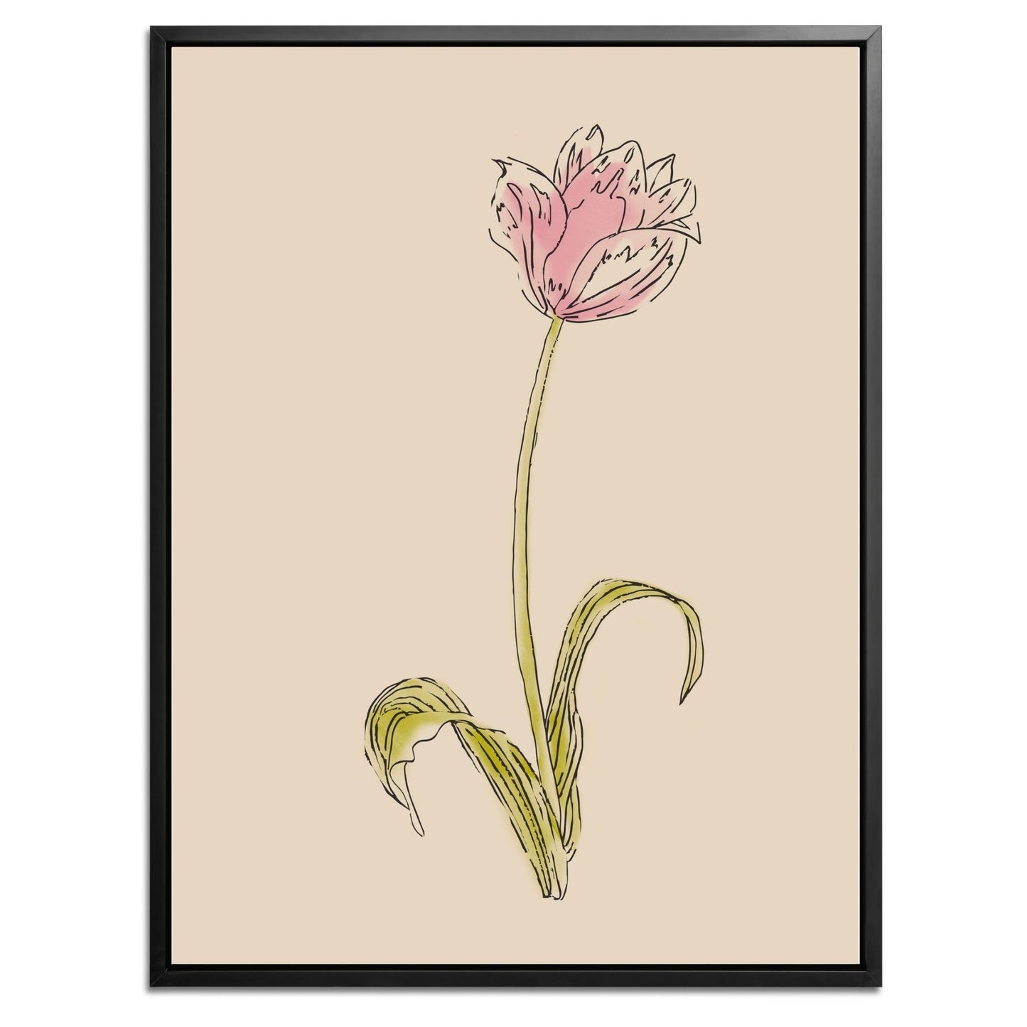 Pink Flower Botanical Fine Art Print by H Potter