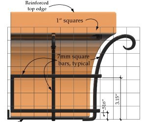 H Potter Flared Window Box 36 inch Outdoor Decor