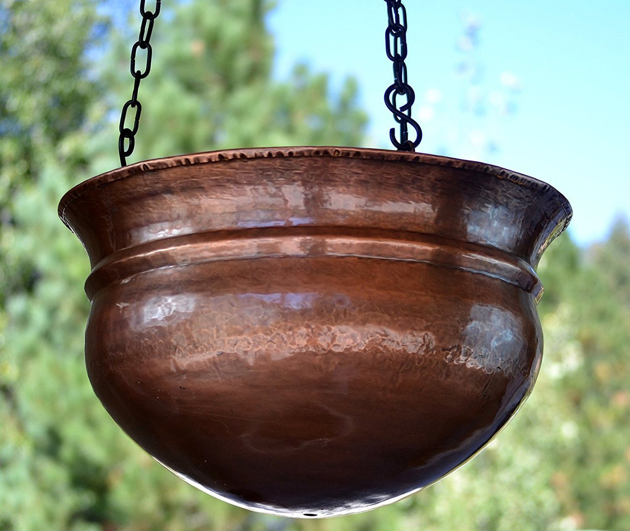 H Potter Large Garden Hanging Planter
