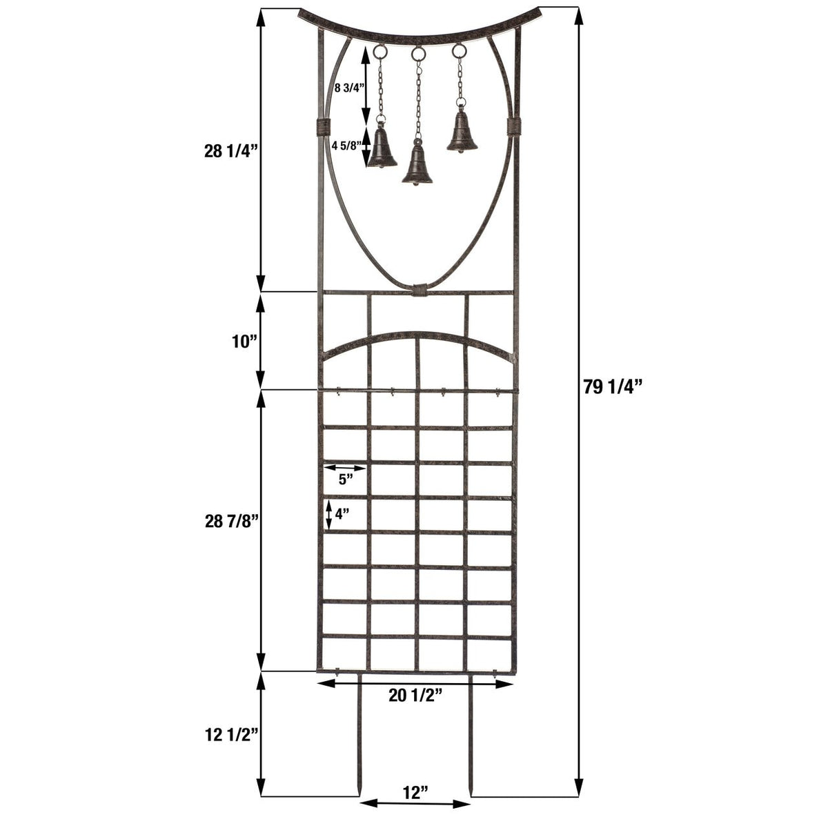 H Potter Metal Garden Trellis