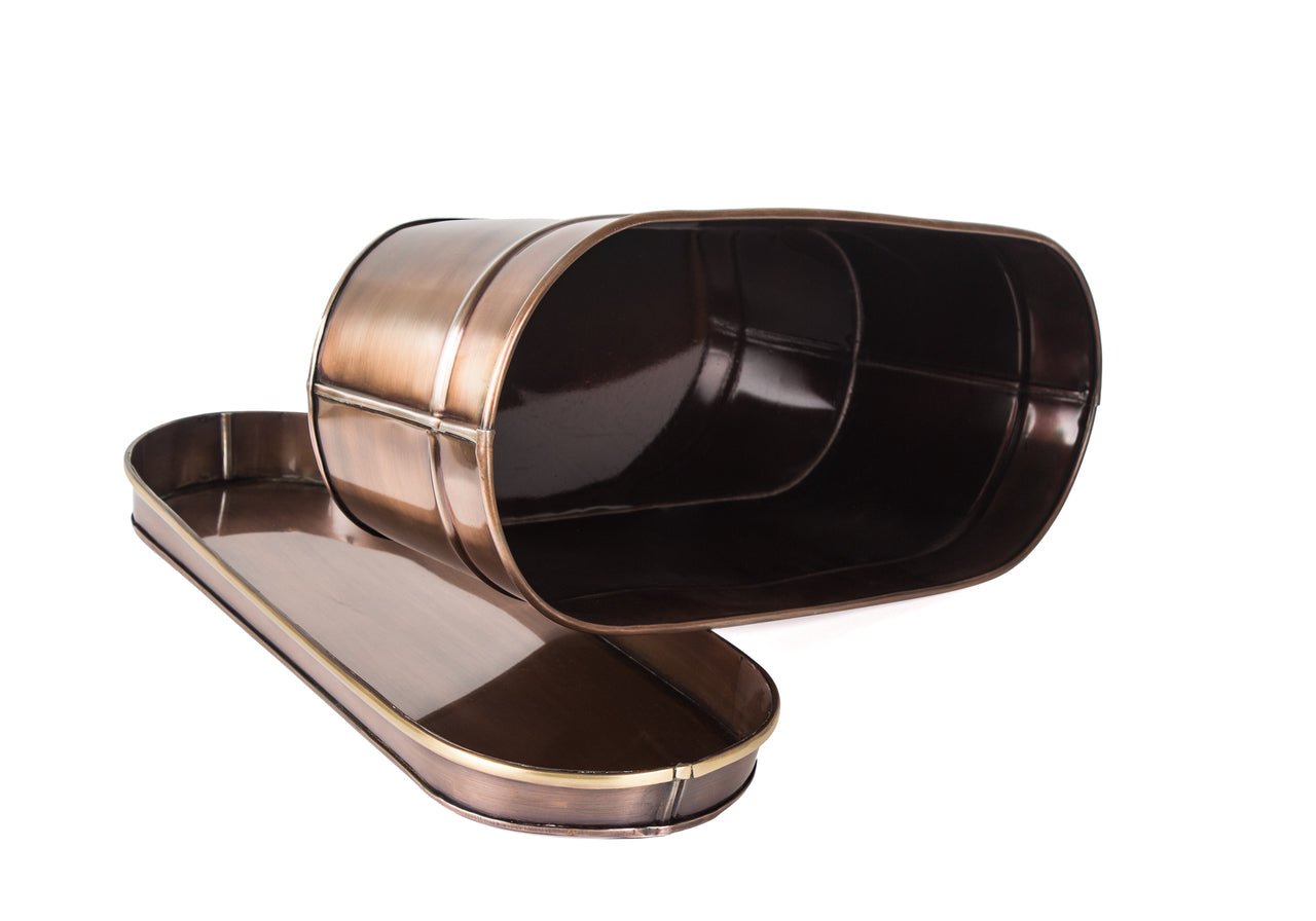 H Potter Large Planter w/Antique Copper Centerpiece