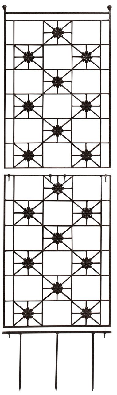 H Potter Set of 3 Metal Wall Decor Trellises Indoor Outdoor