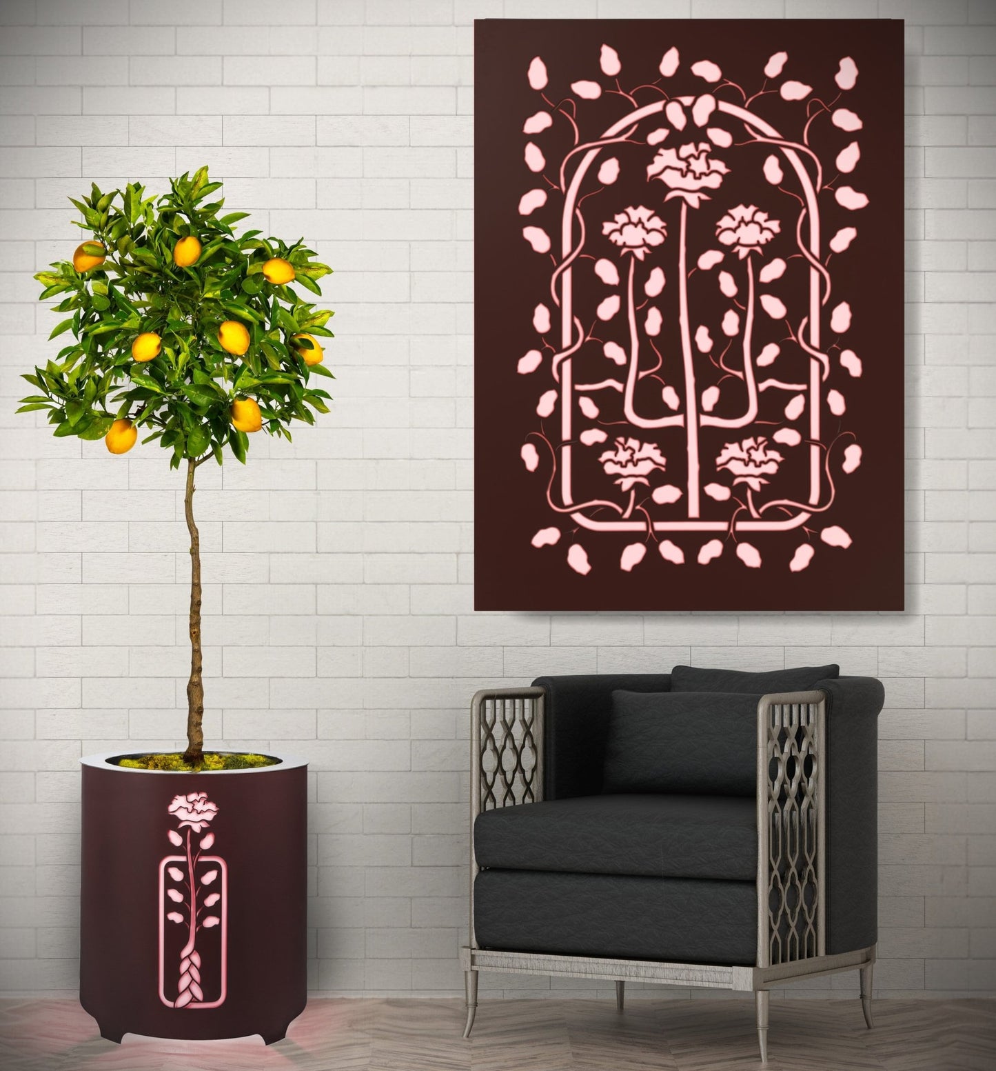 H Potter Metal Wall Decor Wall Art Outdoor Indoor Hanging Art Patio Deck Balcony Outdoor Decor Interior Design Rustic