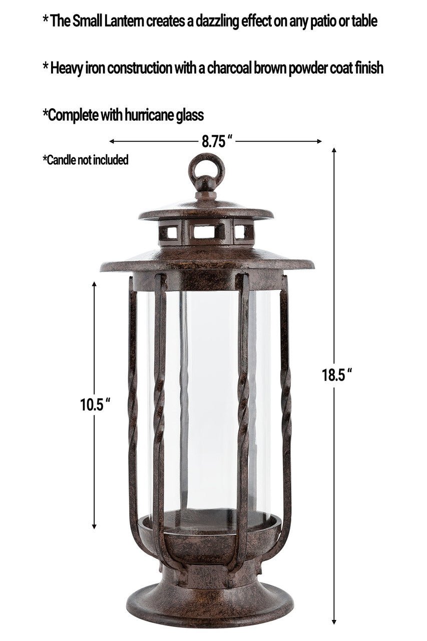 H Potter Decorative Hurricane Candle Lantern landscape lighting outdoor decor home accent rustic interiors wedding gift