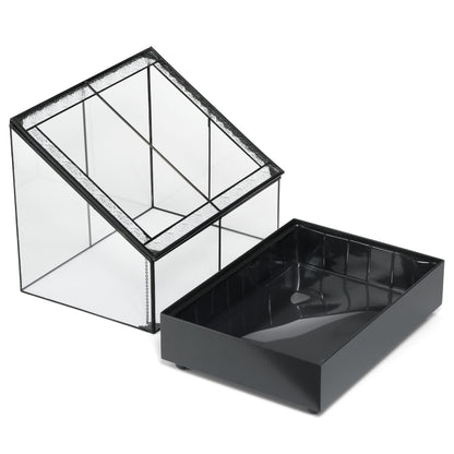 H Potter Terrarium Wardian Case Glass Plant Container Table Top Tall Orchids Herbs Fairy Garden Display Case