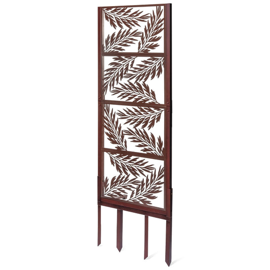 H Potter Garden Trellis Screen Privacy for Deck Patio Balcony with Ground Spikes