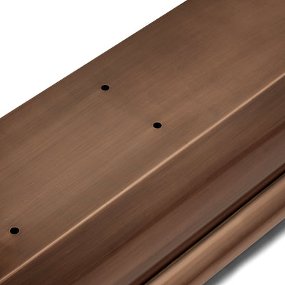 30-Inch Antique Copper Window Box with Metal Frame