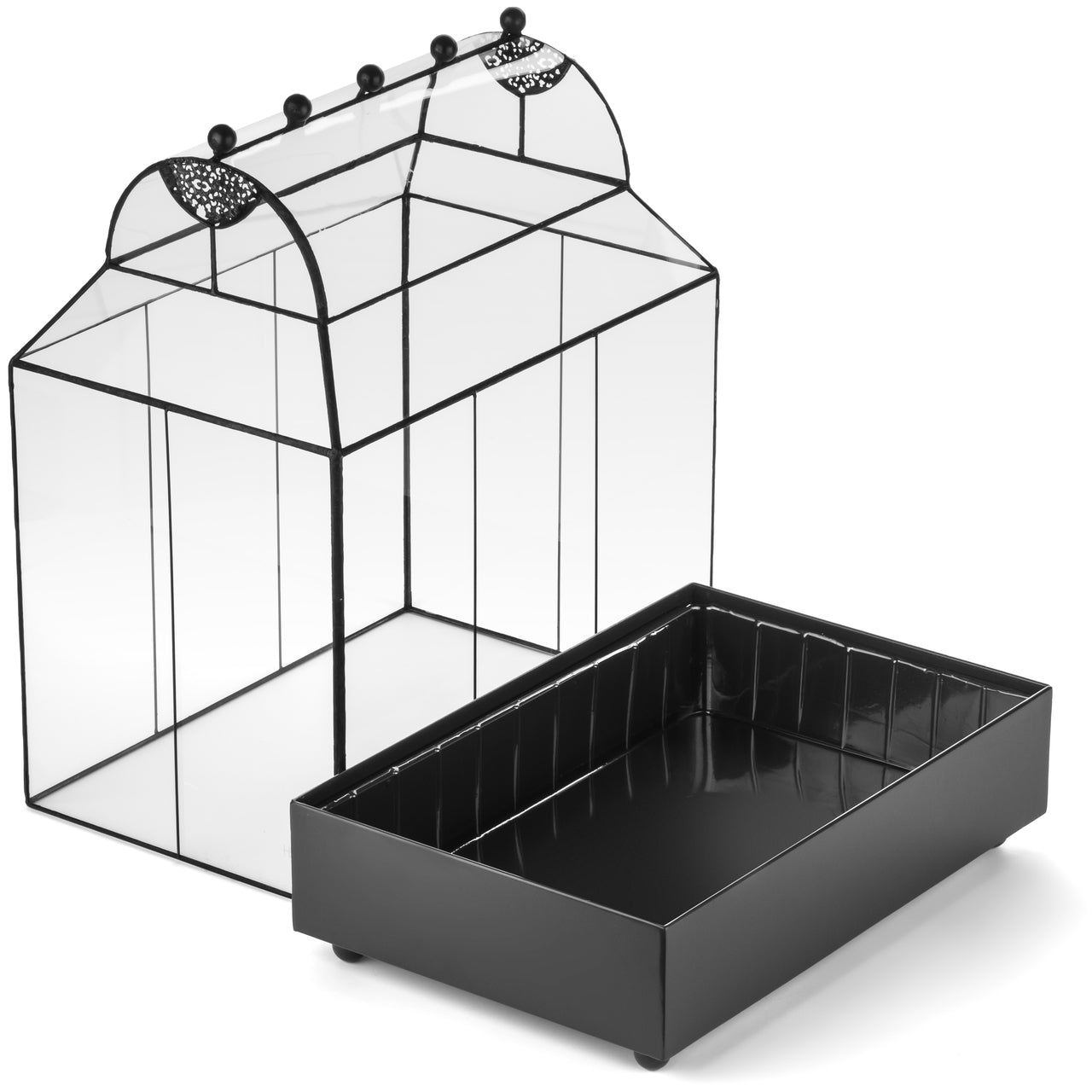 H Potter Terrarium Wardian Case Glass Plant Container