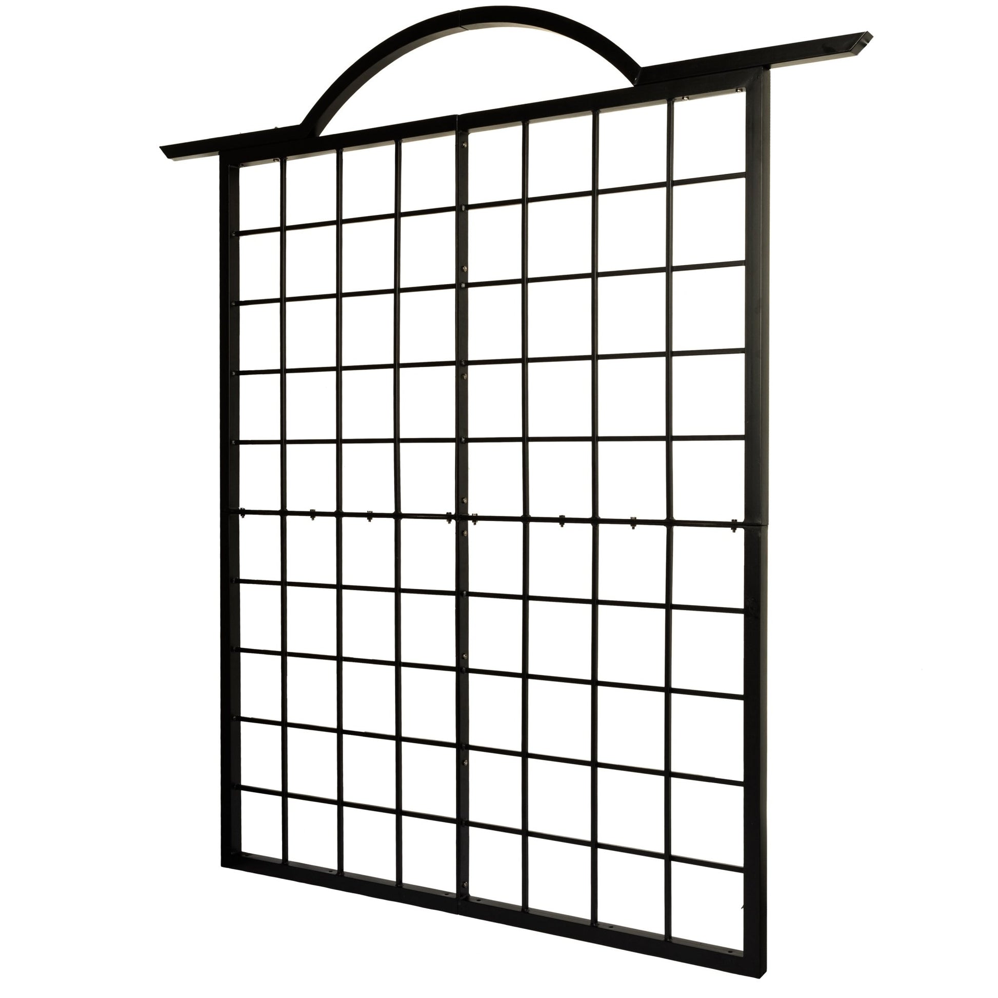 H Potter Garden Trellis Screen Grid Pattern Wrought Iron Heavy Metal Landscape Backyard Yard Art Structure Climbing Plants
