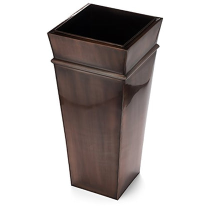 H Potter tall planter metal outdoor indoor flower container antique copper stainless steel handcrafted