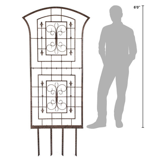 H Potter Metal Trellis Wrought Iron Indoor Outdoor Unique Decor Wall Art