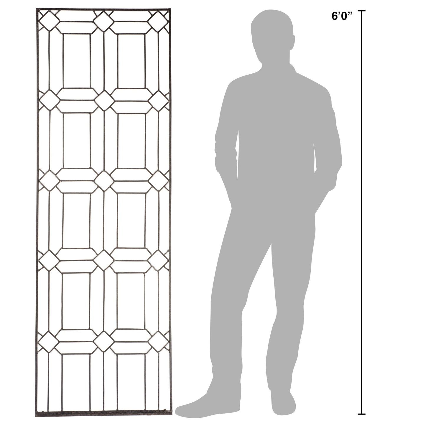 H Potter Diamond Wall Trellis Set of 3 and Wall Brackets