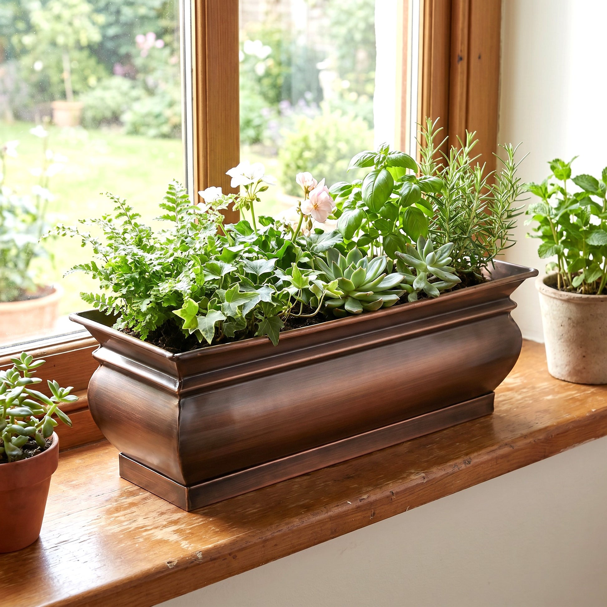 pot planter indoor H Potter Window Box Flower Garden Planter Indoor Outdoor