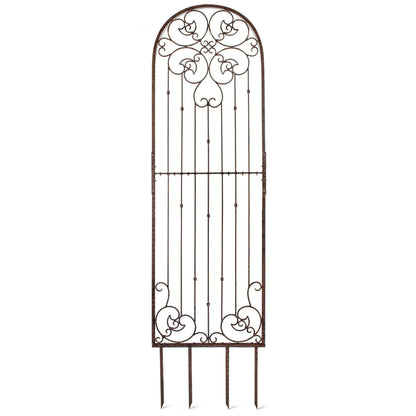 Hand-welded steel joints of H Potter trellis — rust-resistant powder coat answers “Do metal screens last outdoors?” Yes.