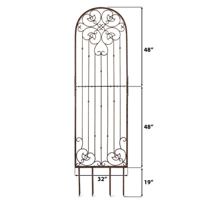 Dimensions of H Potter metal trellis screen fence—height/width for backyard patio privacy landscaping