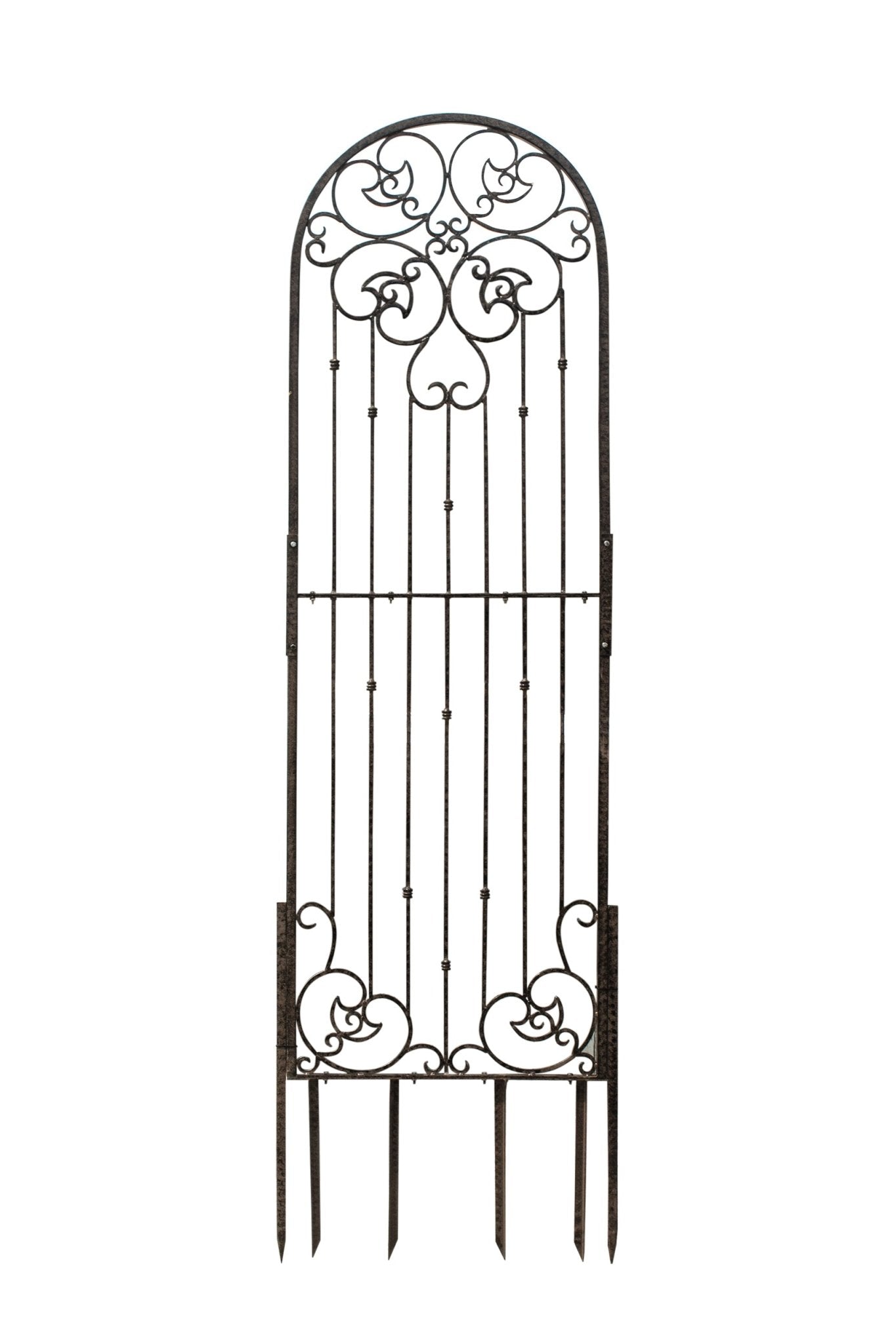 H Potter Trellis 8 ft Wrought Iron Ornamental Metal Garden Black