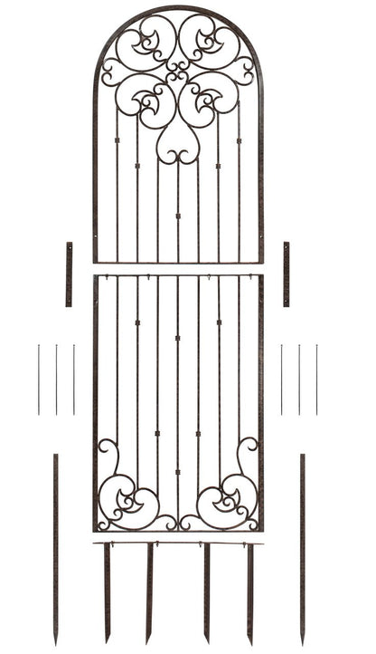 H Potter Trellis 8 ft Wrought Iron Ornamental Metal