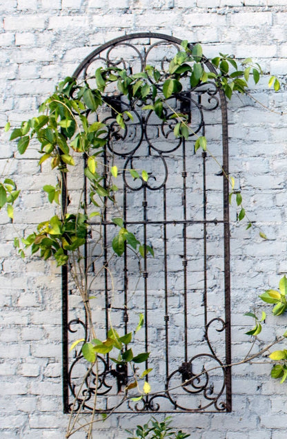 H Potter Metal Iron Scroll Wall Trellis w/Mounting Brackets