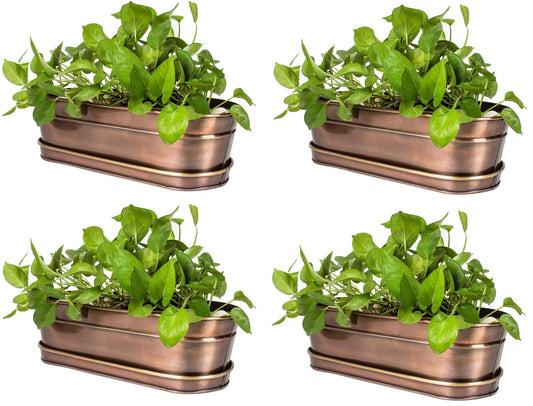 H Potter Set of 4 Large Planters Indoor Outdoor