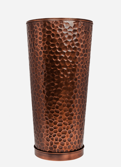 H Potter Round Column Flower Garden Planter Indoor Outdoor Container for plants front door entryway decor
